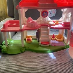 Little people Doll House And school Bus