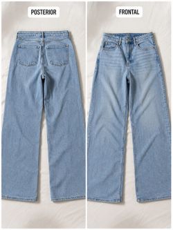 Old Navy Extra High Rise Wide Leg Jeans Size 8 / 23x58