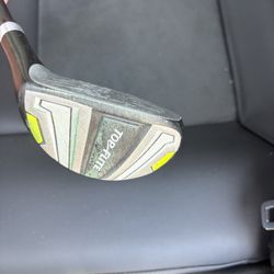 Kids clubs: Two left handed clubs, one driver and a wood. 