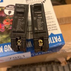 Electrical Breaker 15 Amp And 30 Amp