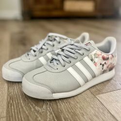 Adidas Samoa Gray Floral Kids Shoes Size 10