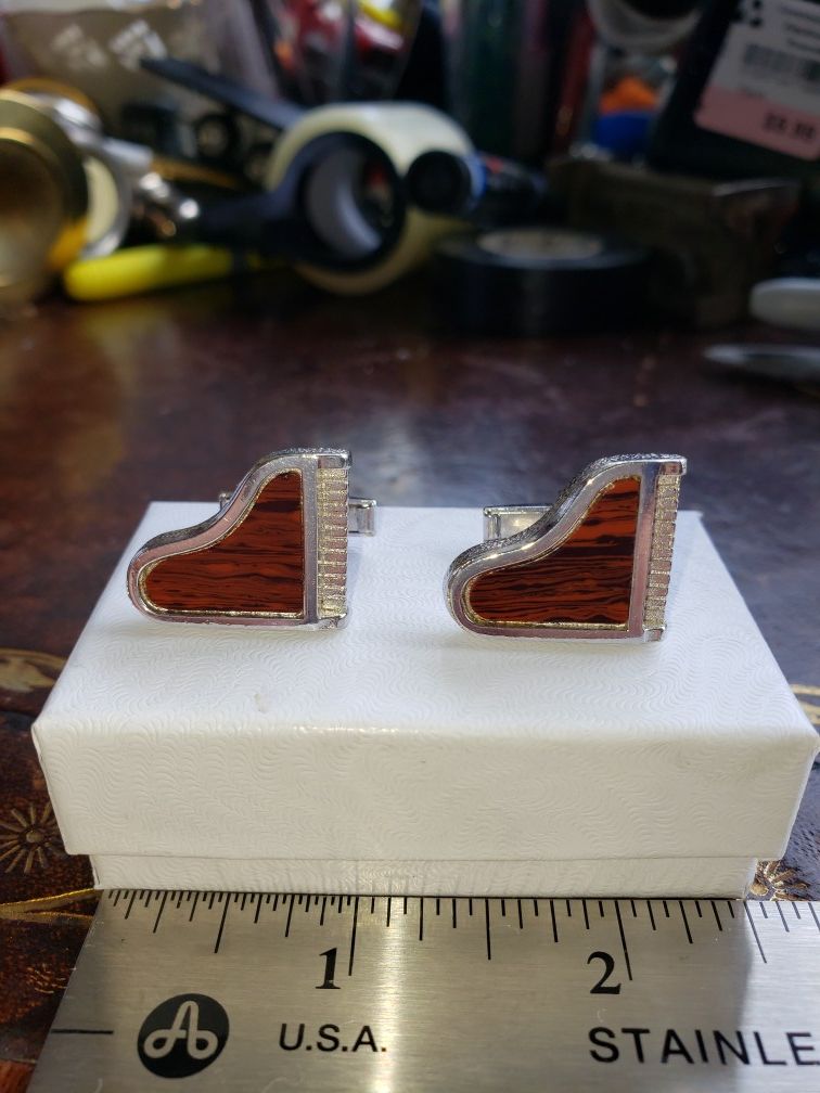 Piano cufflinks