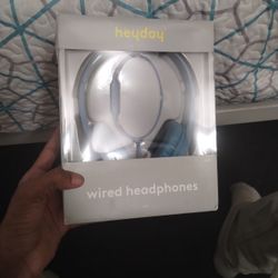 Heyday Blue Wired Headphones 