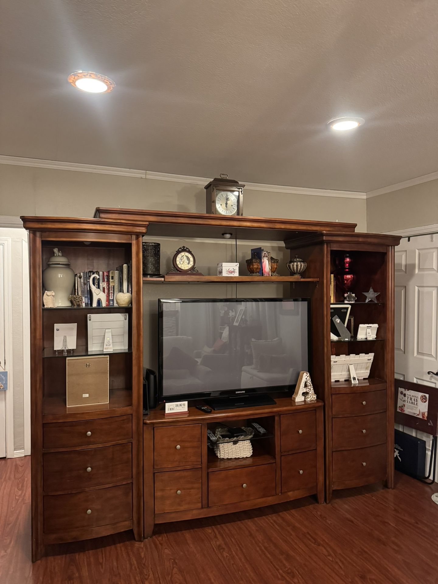 Solid Wood Entertainment Center