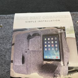 New Car Gray Felt Back Of Your Seat Organizer/ Read Description And Look At The Pictures 