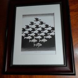 M.C Escher "Skye And Water" Framed Print 