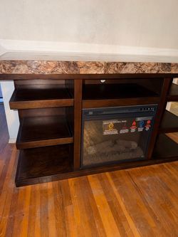 Electric Fireplace TV Stand / Entertainment Center – $100 OBO