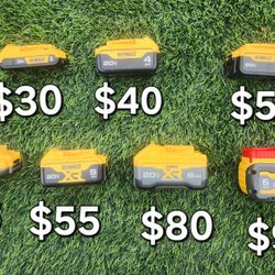 DEWALT 20V 2AH 4AH 5AH 6AH 8AH BATTERIES FLEXTVOLT POWERPACK 