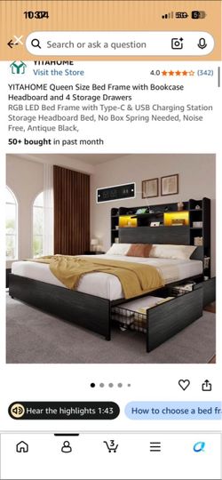 Queen size bed frame
