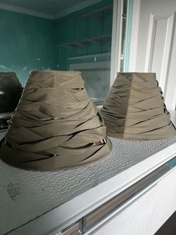 Green Cloth Lamp Shade Set 