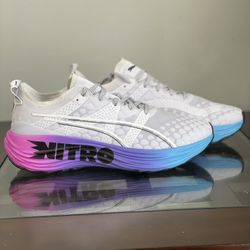 Size 9.5 - PUMA ForeverRun Nitro Sunset - White