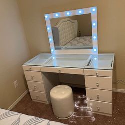 AVERY VANİTY WİTH STOOL/OTHER COLOR BLACK