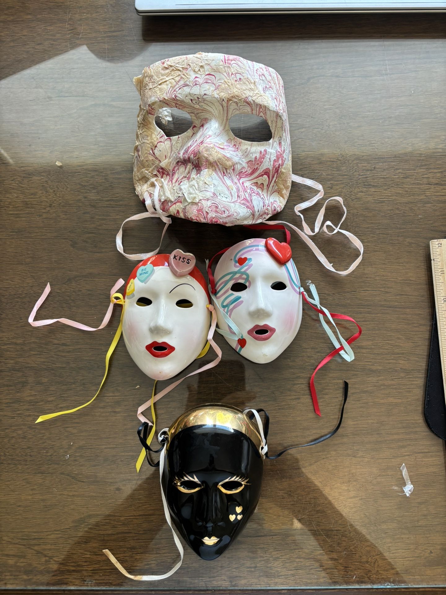 Mask Set Of 4 From Antique To Vintage
