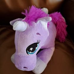 Plush purple unicorn