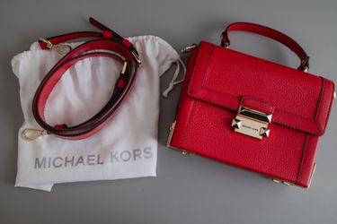 Michael Kors Small Leather Trunk Crossbody Bag