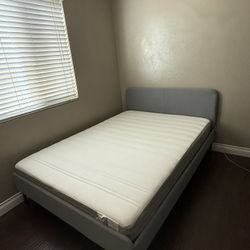 IKEA full bed frame, mattress