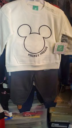 NEW 3PCS Mickey Mouse Baby Outfit Sizes 12m, 18m, 24m