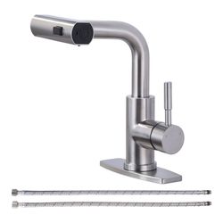 Single Handle Pull Out Kitchen Faucet: $86.99
