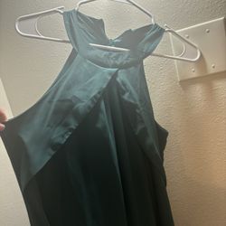 Blue Green Long Dress
