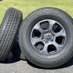 Set of 5 NEW 17" Ford Bronco Wheels Big Bend rims oem 255/75R17 tires 6x5.5
