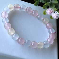 8.3mm Morganite Bracelet 🌸🦋