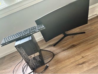 Dell Desktop Computer Bundle w/ Samsung Curved Monitor