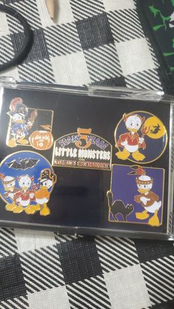 Disney Little Monsters on Main Street 5 Scary Years Pin Set, EUC - 1994