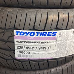 225/45/17 Toyo Extensa HP2
