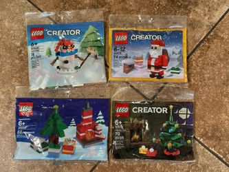Lego Christmas Building Toys Lot Of 4