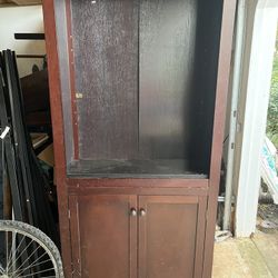 Bookshelf With Cabinets Underneath