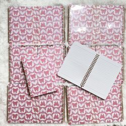 Pink Bow Notebooks Bundle Of 12 