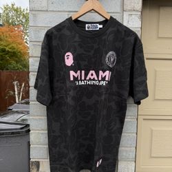 Black Miami Camo Bape Tee 