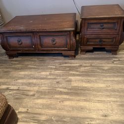 Coffee Table And  Matching Side Table