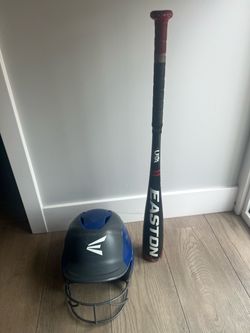 EASTON baseball Helmet and bat USA 27 Small Youth Faceguard