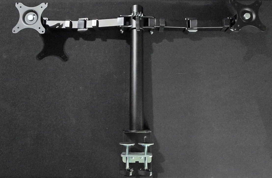 Dual Screen Desktop Mount For Monitors Up To 30 Inches