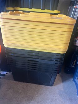 10 27 gallon bins