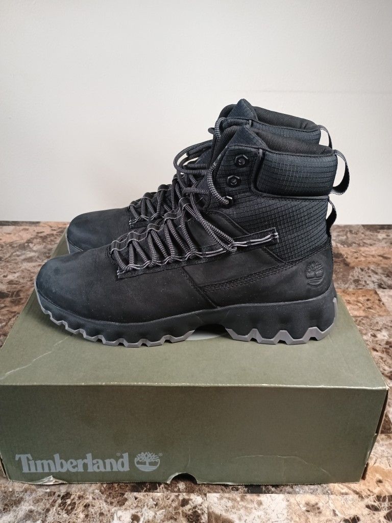 Timberland TBL Edge Mens Waterproof Boots Black Nubuck Size 11.5 TB0A2KT4 001