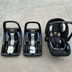 Graco SnugRide SnugFit 35 DLX Infant Car Seat + 2 Bases