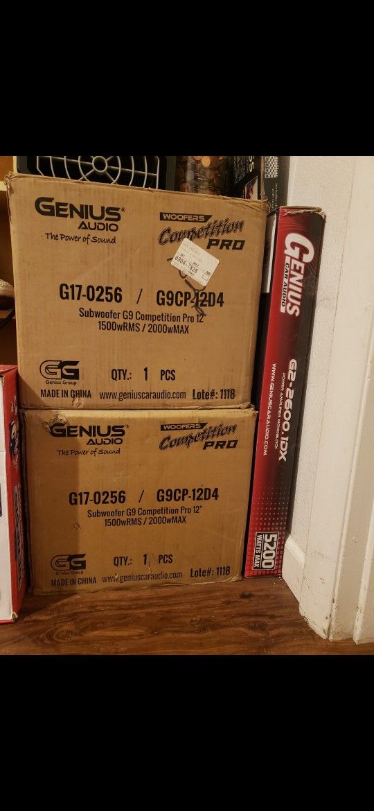 Genius Audio 12in Competition Pro Subwoofers
