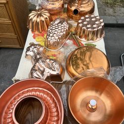 Vintage Copper Baking Pans ! In New Condition 