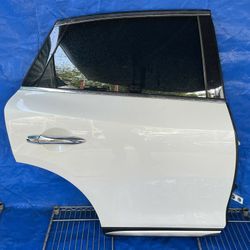 16-17 INFINITI QX50 REAR RIGHT PASSENGER DOOR ASSEMBLY WHITE QAB 