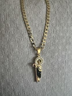 Gold Plated Chain With St. Jude