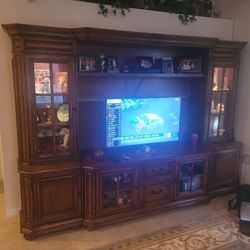 Solid Wood Entertainment Center