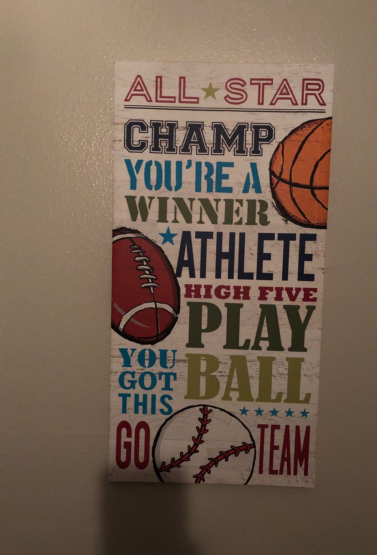 Boys room decor