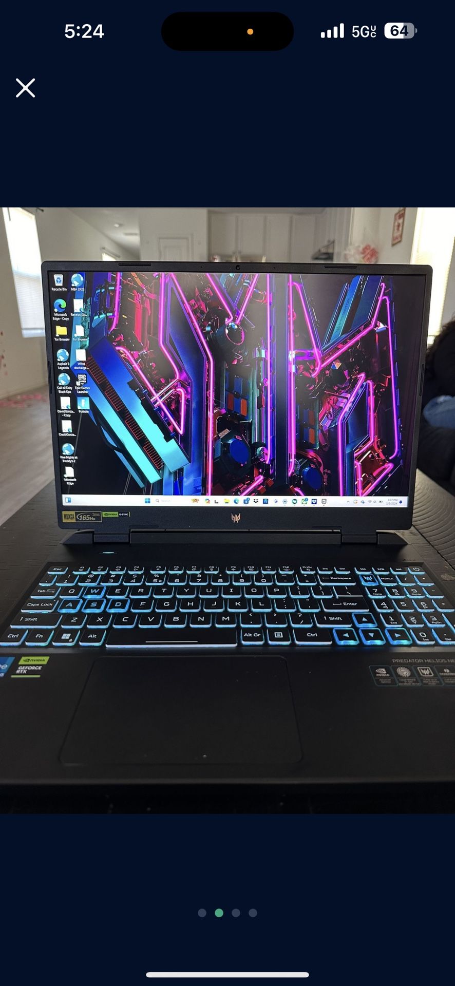 Acer - Predator Helios Neo 16" WUXGA 165Hz IPS Gaming Laptop - Intel i5-13500HX - GeForce RTX 4050 with 16GB DDR5- 512GB SSD - Steel Gray