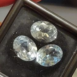 3ctw Natural Blue Topaz VVS-VVSI Oval Cut Loose Gemstone 1pcs.