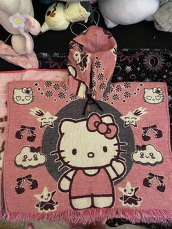 hello kitty girls poncho