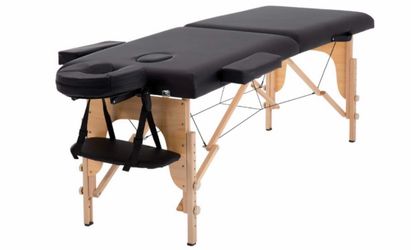 Portable Folding Massage Table – Black