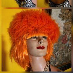 Orange Wig & Hat. Cool Halloween Look!