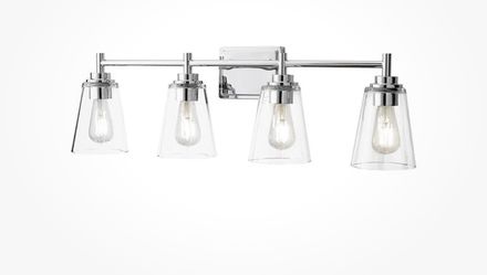 Hampton Bay Wakefield 4 Light Vanity Light Chrome - New